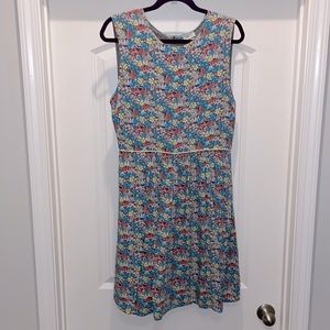 Hello Lovely Floral Flare Lace Zipper Matilda Jane dress